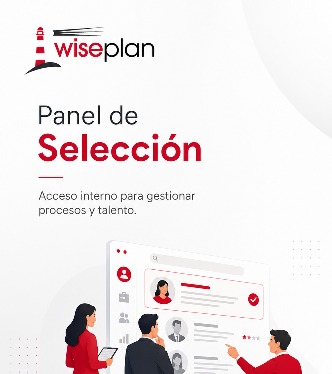 Panel de Selección Wiseplan